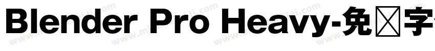 Blender Pro Heavy字体转换